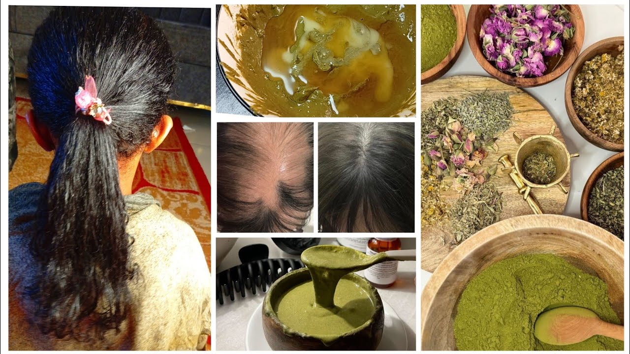 Aroos ama umul Intan marso timaha hair mask powder, growing fast