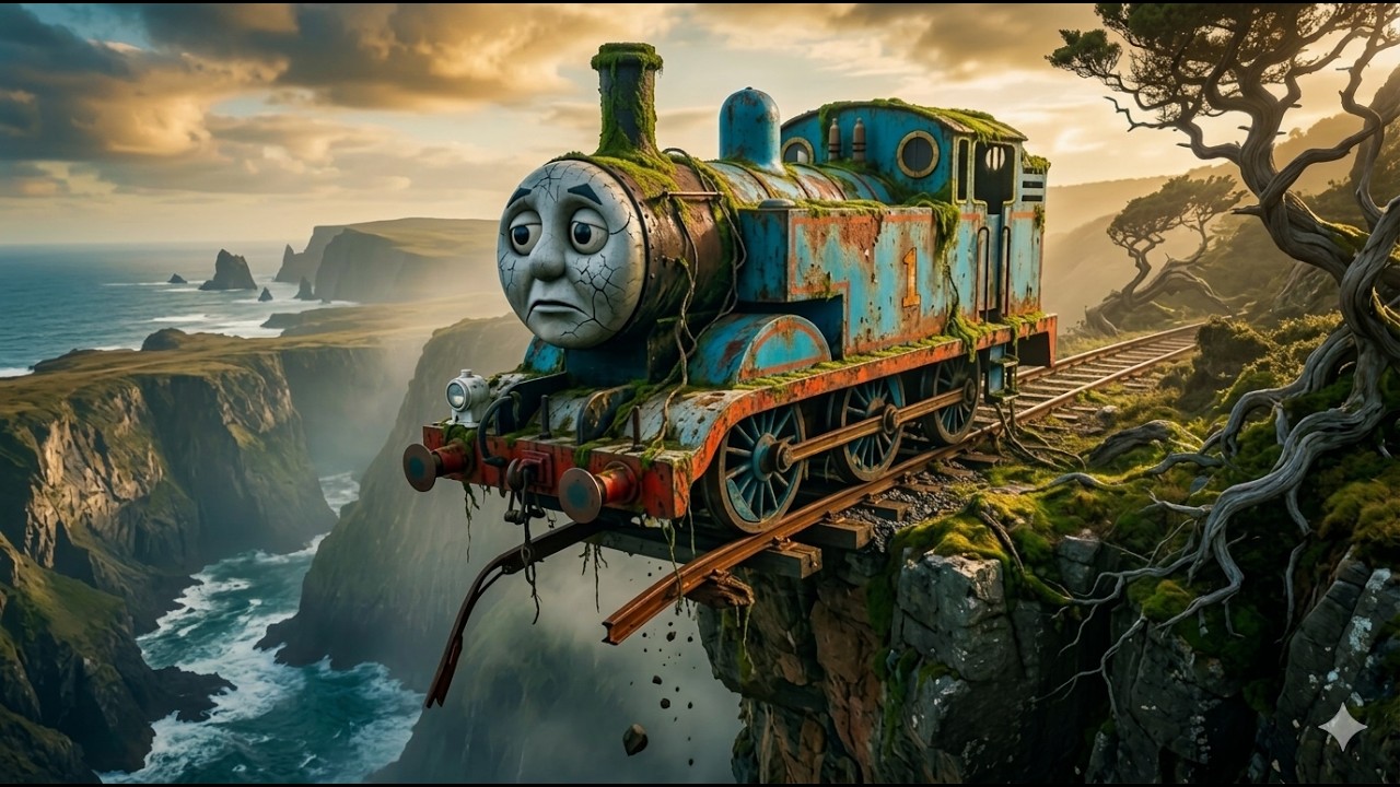 ASMR Train Restoration 😱 &ndash; Abandoned Thomas Train Found on a Broken Cliff Railway | Full Rebuild