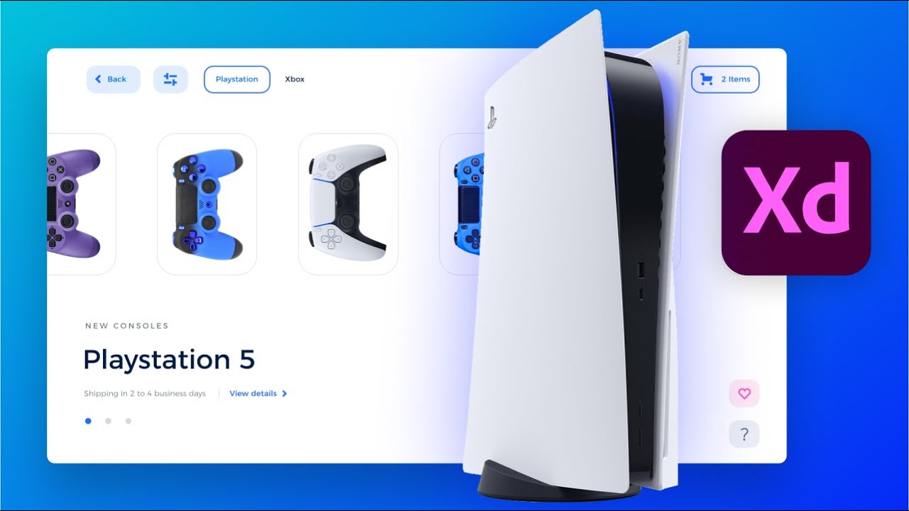 Adobe XD E-Commerce Website Design Tutorial  ✅ Source File