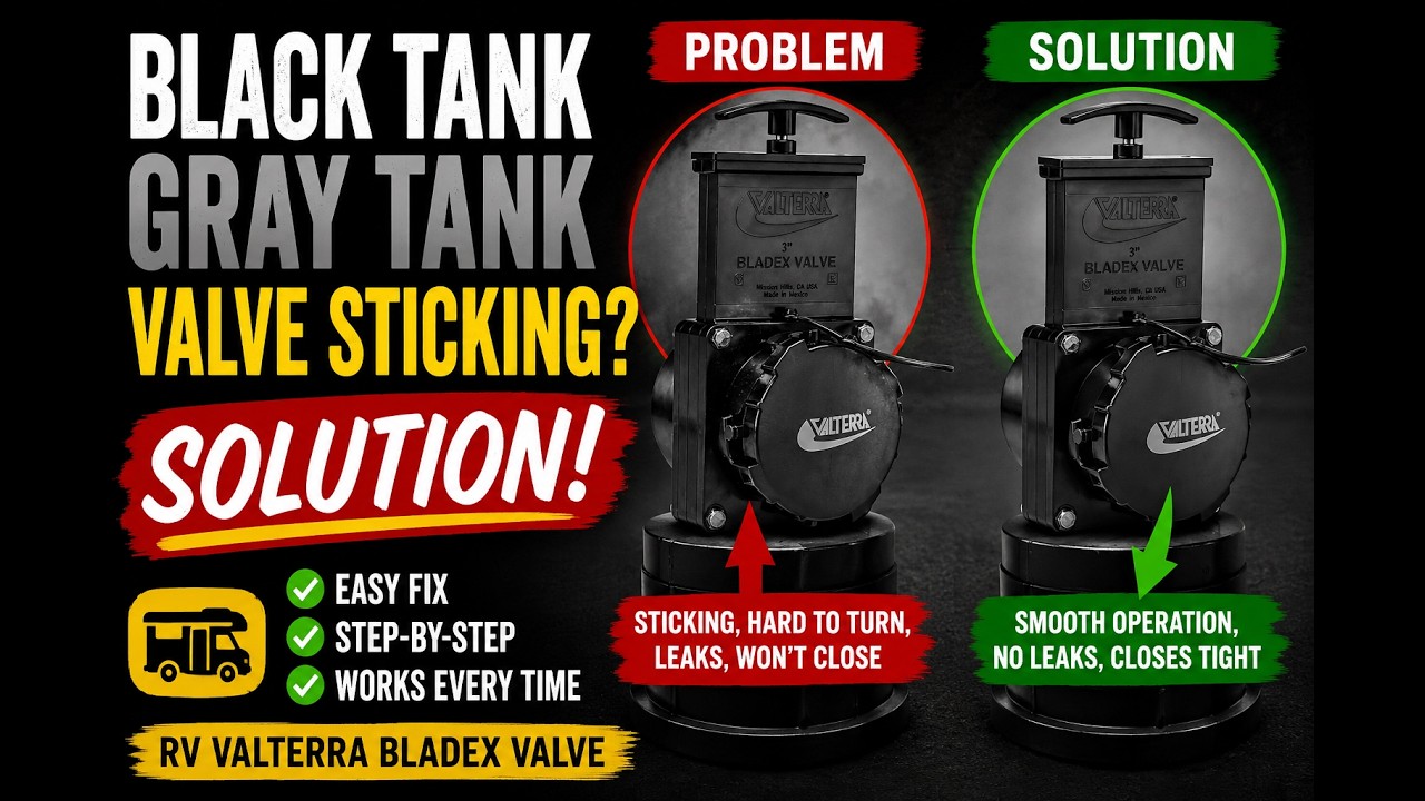 BLACK TANK VALVE HARD TO OPEN AND CLOSE