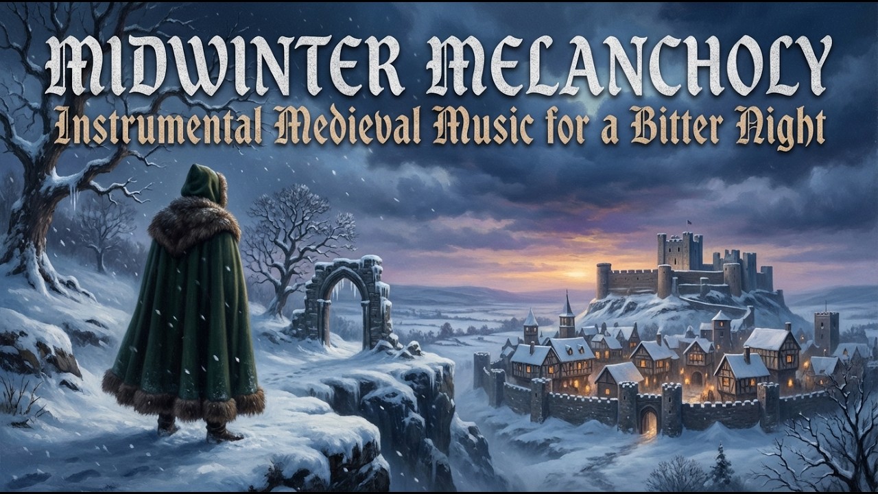 A Bitter Winter Night in Medieval England | Somber Classical Music #studymusic  #ambientmusic