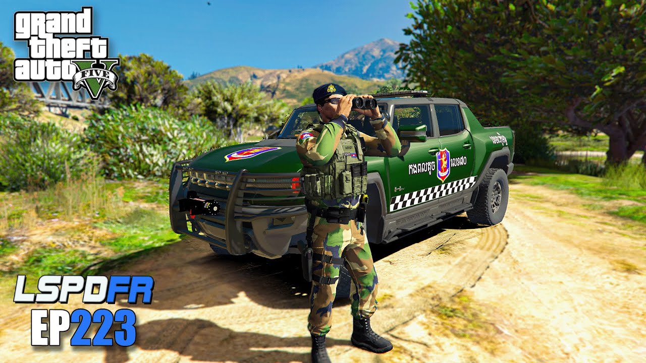 ចេញល្បាតជាមួយ HAMMER T ទាហាន -​ GTA 5 LSPDFR | EP223
