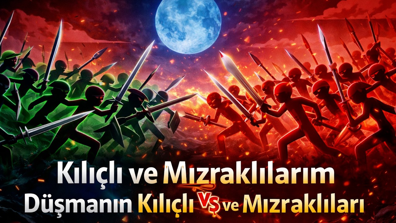 Kılıçlı ve Mızraklılarım vs Düşmanın Ordusu | Büyük Savaş!