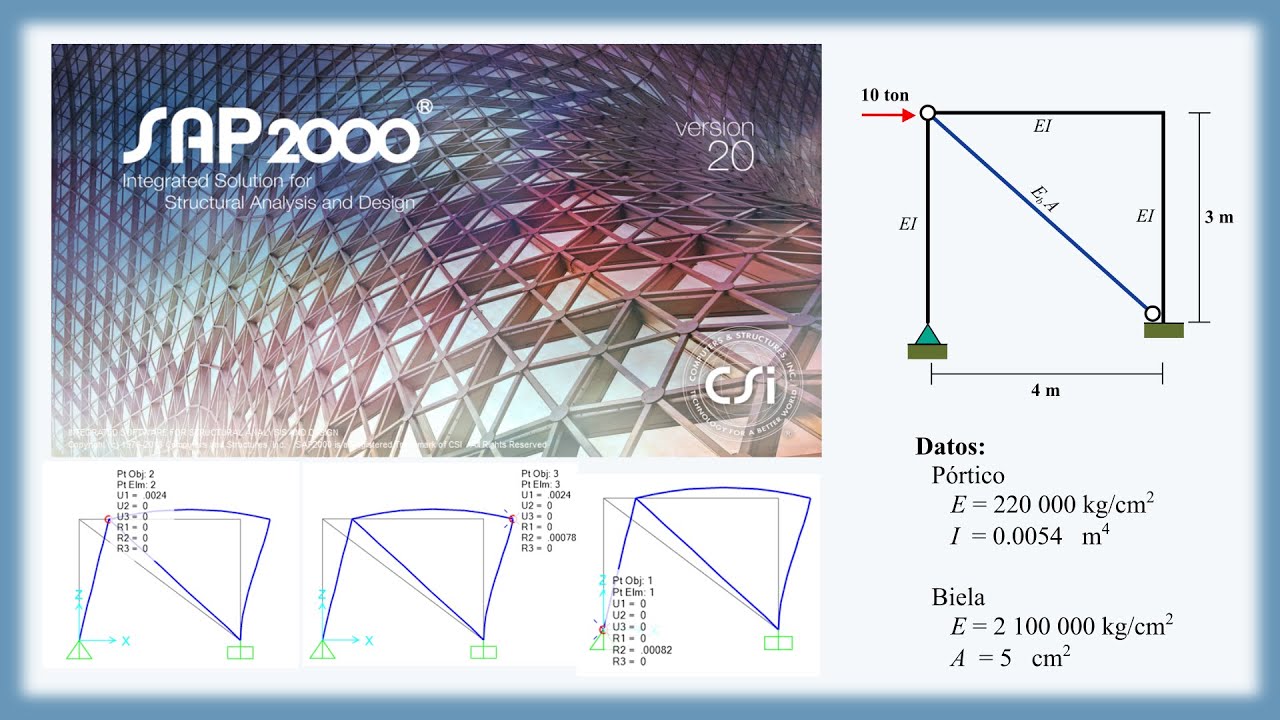 Ejemplo de estructura compuesta con SAP2000