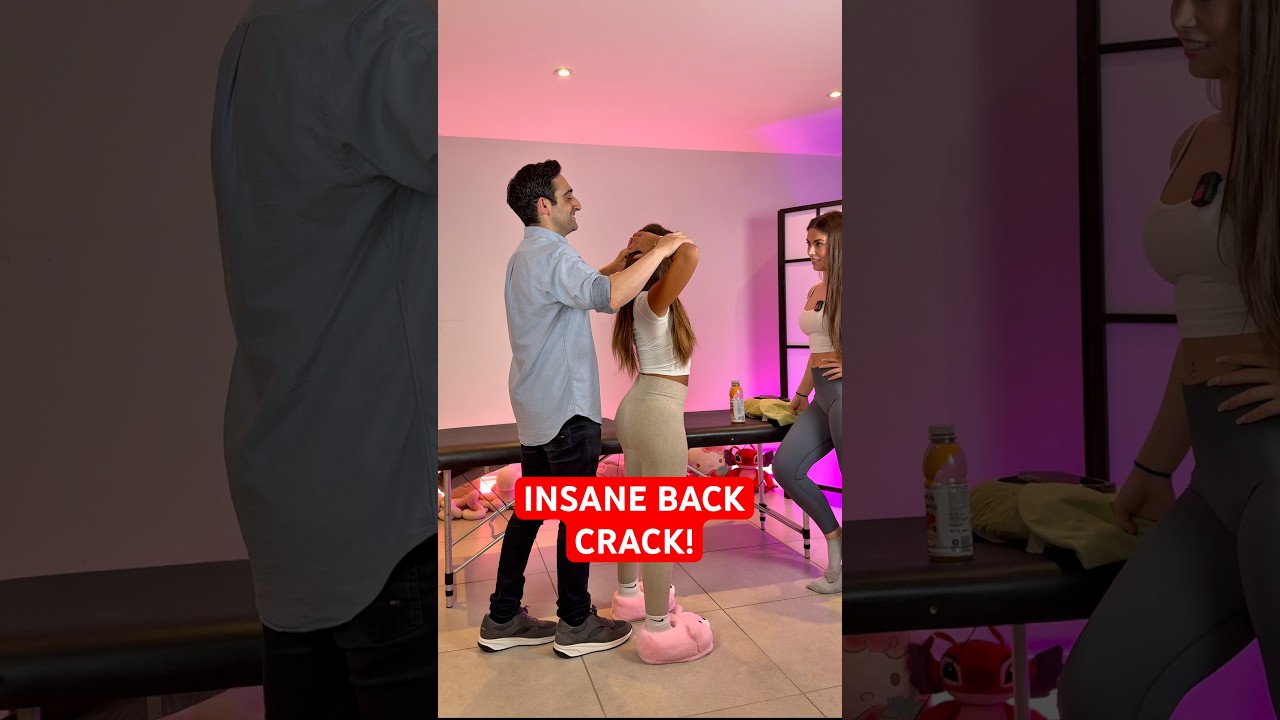 CRAC DOS INCROYABLEMENT FORT ET SATISFAISANT ! #asmr #satisfaisant #ost&eacute;opathe #chiropratique