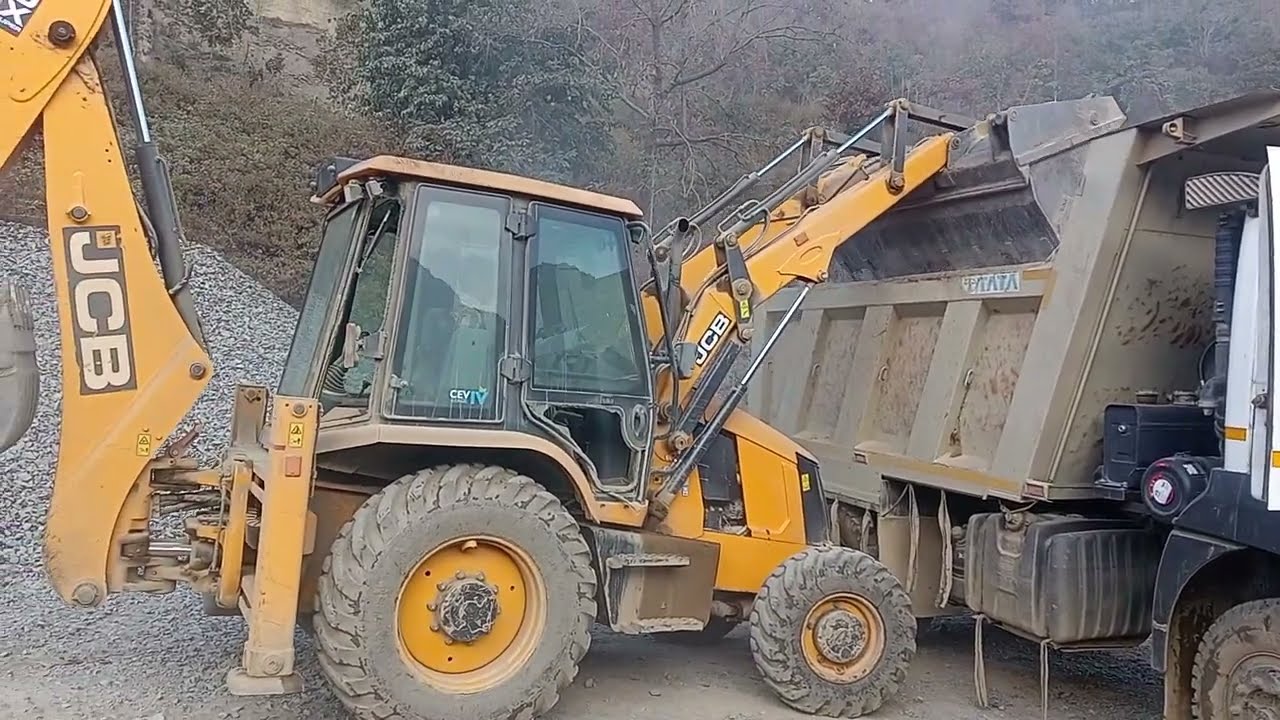 03/02/2026 ll 3DX jcb patthar loading kar raha h ll Arup excavator 