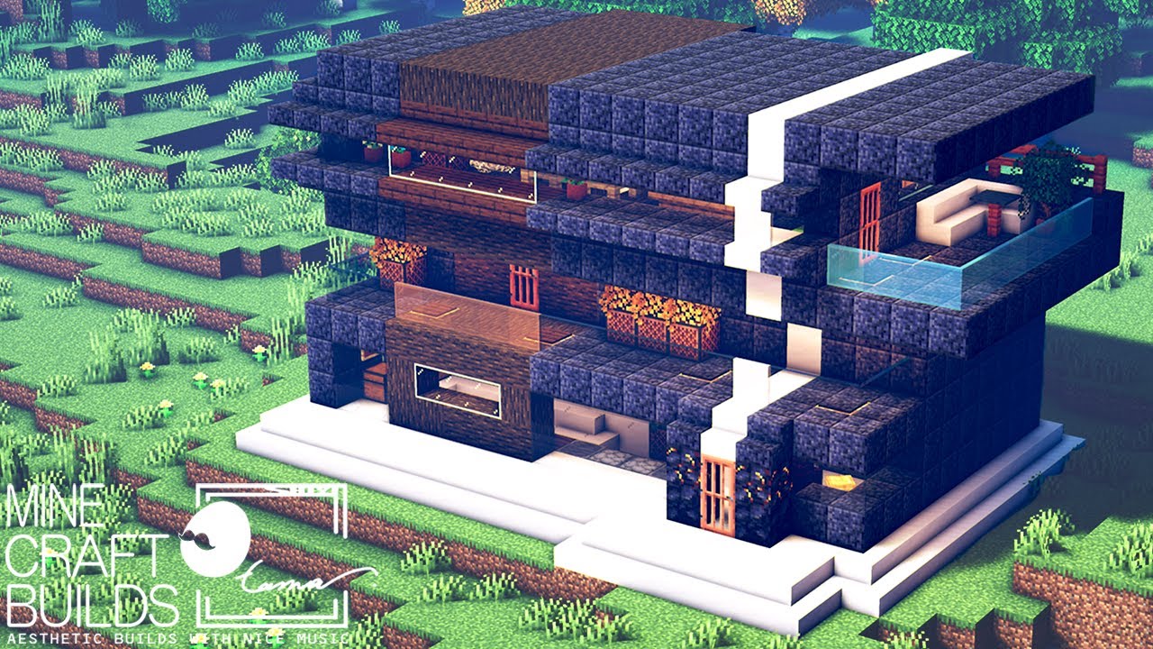 Minecraft: How to Build a Blackstone Modern House Tutorial