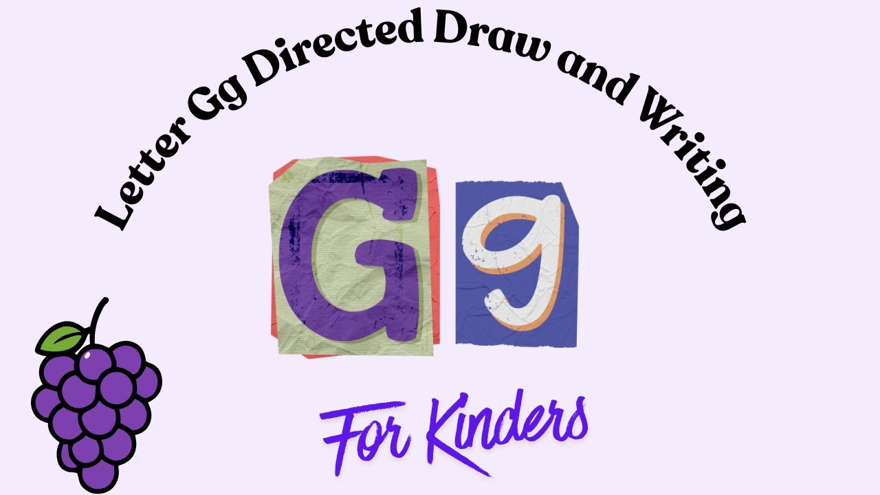 Letter Gg Directed Draw and Writing for Kindergarten!