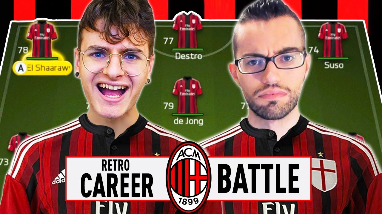 ⚔️ 1 VS 1 RETRO CAREER BATTLE! ZW VS GIUSE360 con il MILAN!  😱