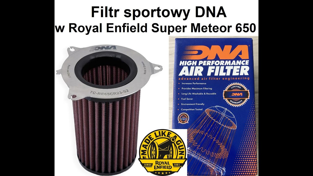 Sportowy filtr powietrza DNA w RE Super Meteor 650 [2023]