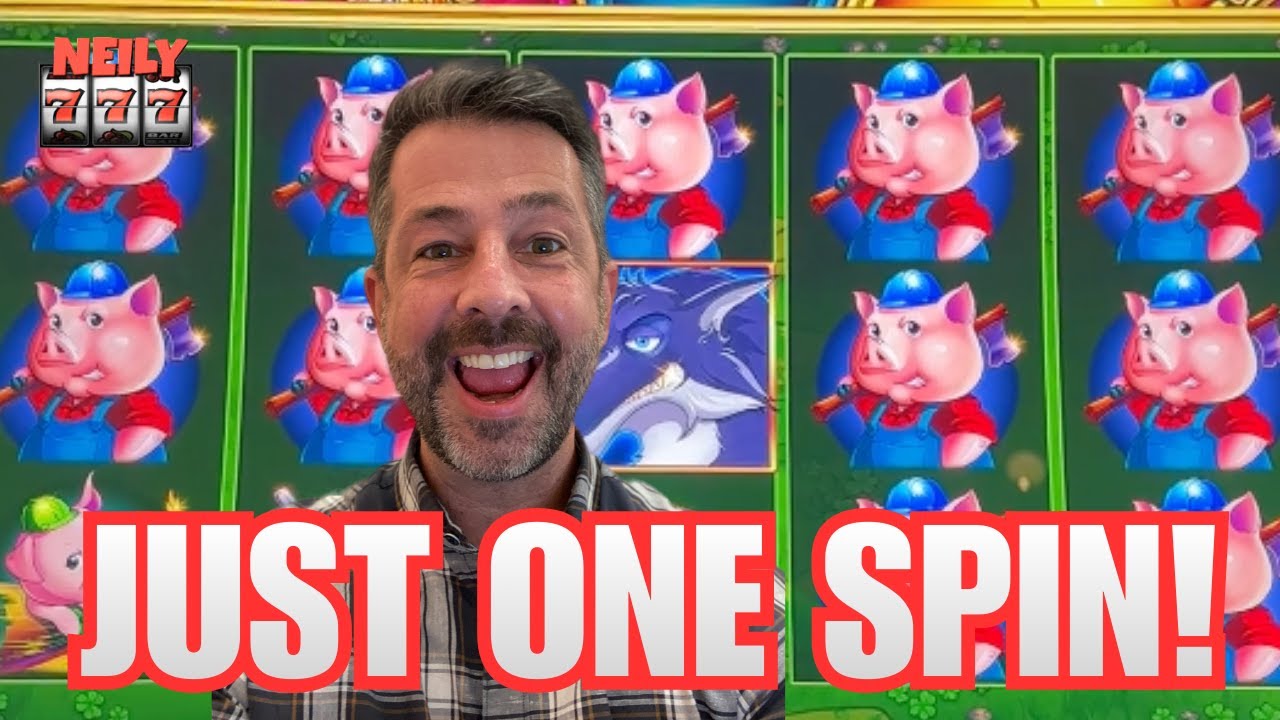 HUGE WIN on my VERY FIRST SPIN! HUFF n MORE PUFF Slot Machine BIG WIN!
