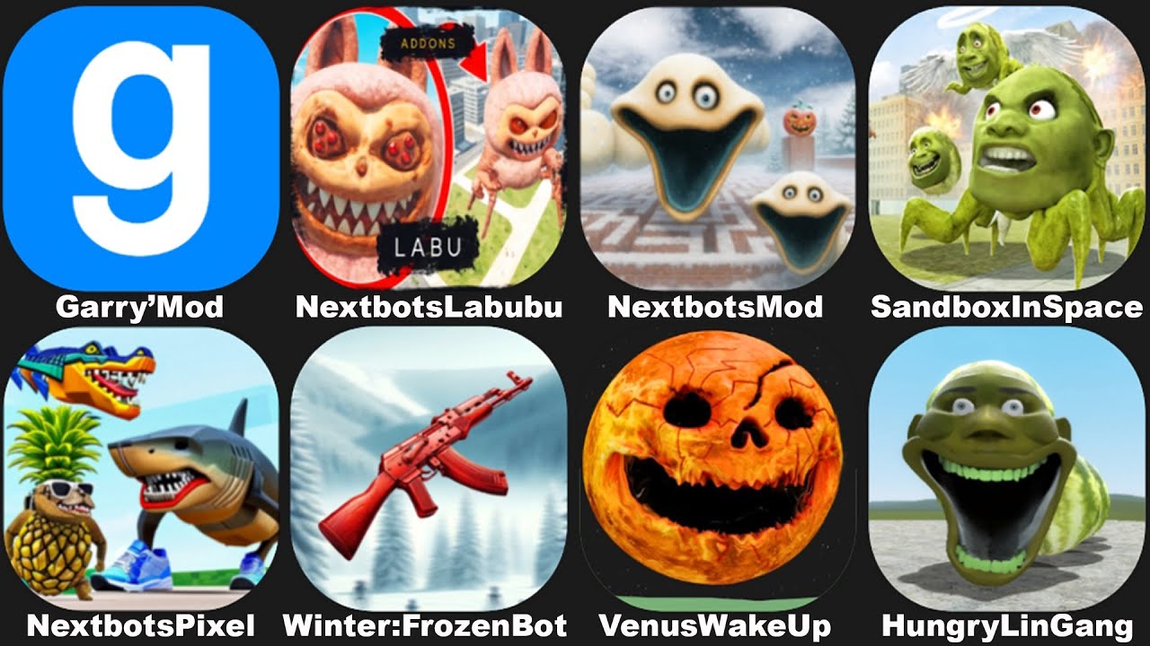 ROBLOX HUNGRY WORM in NEXTBOTS IN PLAYGROUND MOD,SANDBOX IN SPACE,HUNGRY LING GANG MELON,LABUBU,GMOD
