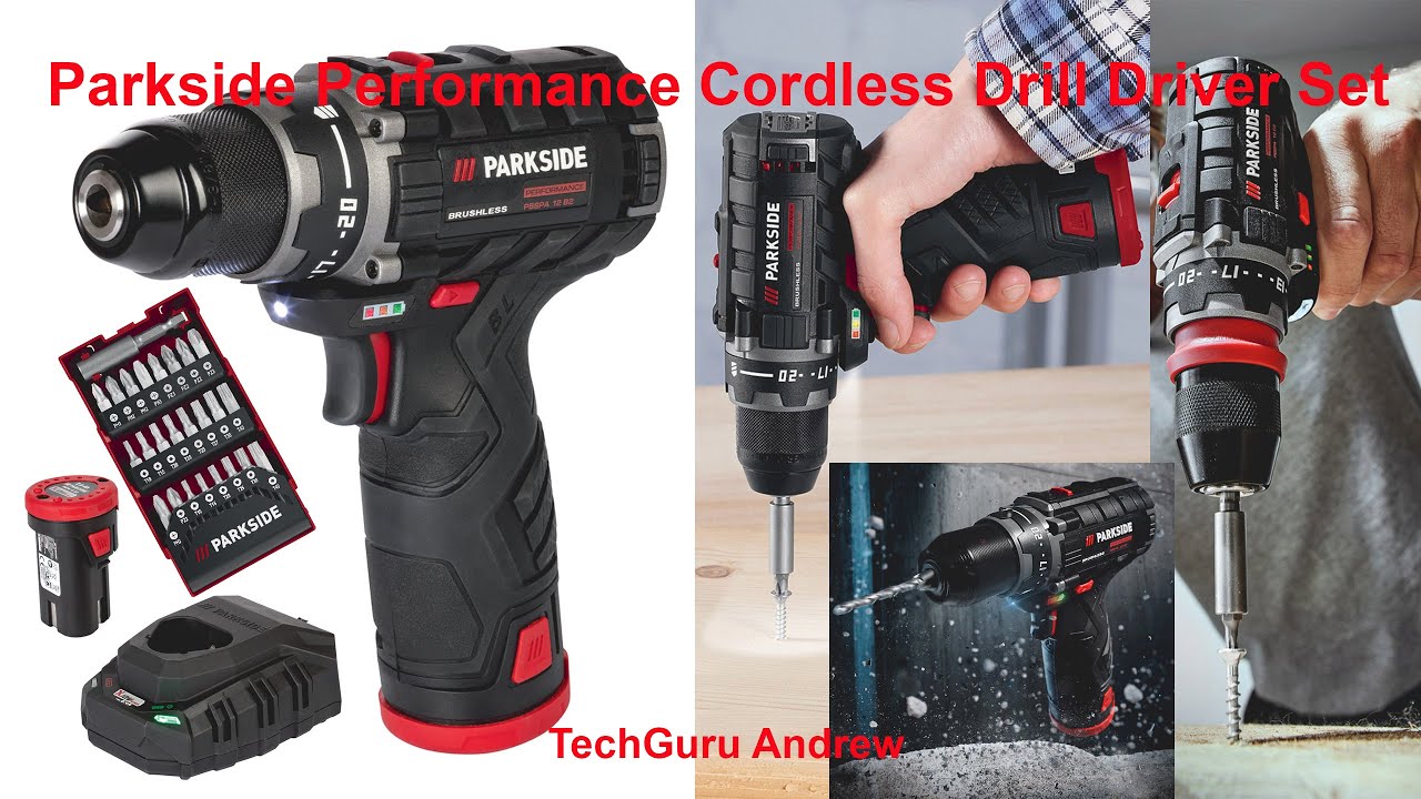 Parkside Performance Cordless Drill Driver Set 12V PBSPA TESTING