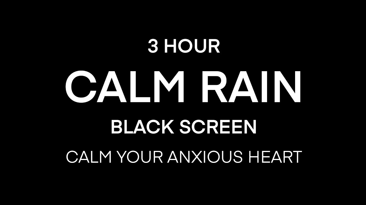 Instant Deep Calm! Soft Rain ASMR Black Screen | Restorative Sleep & Stress Relief
