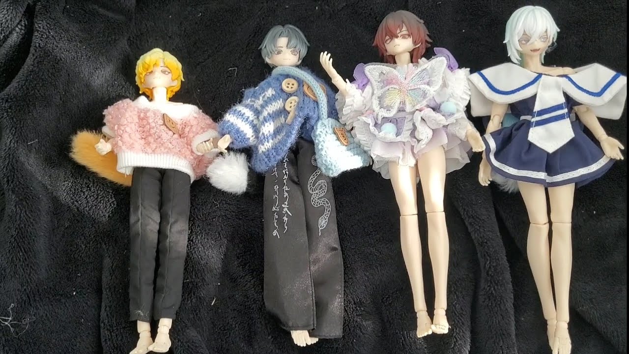 New Outfits for my The Past in Sicily MJD Blind box Dolls