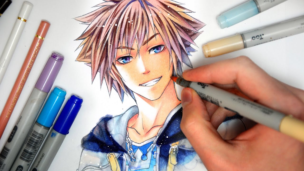 【COPIC SPEEDPAINT】Kingdom Hearts Sora