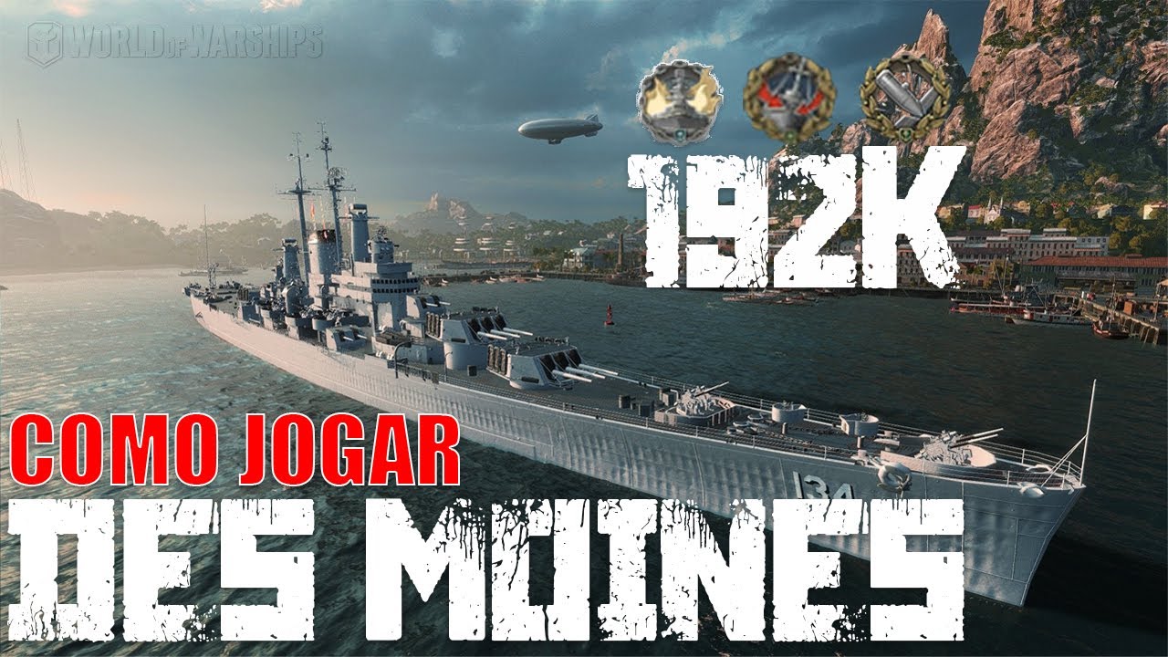 Como jogar de DES MOINES no World of Warships?