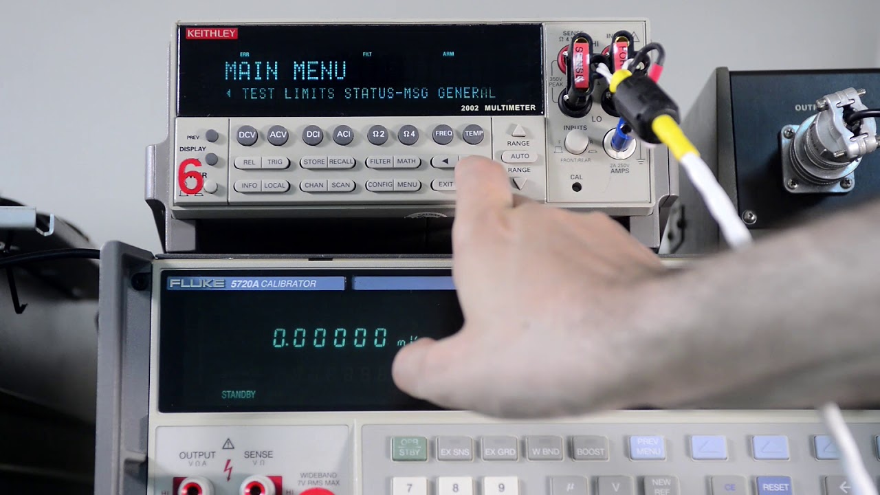 Keithley 2002 firmware issue with 1801 nanovolt amplifier option