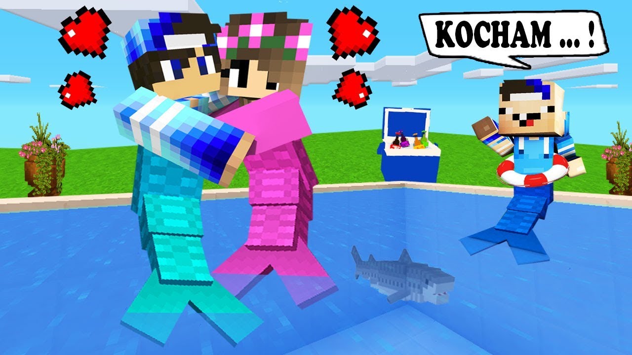 RODZINKA SYREN W MINECRAFT ! JAK ZOSTAĆ SYRENĄ ?