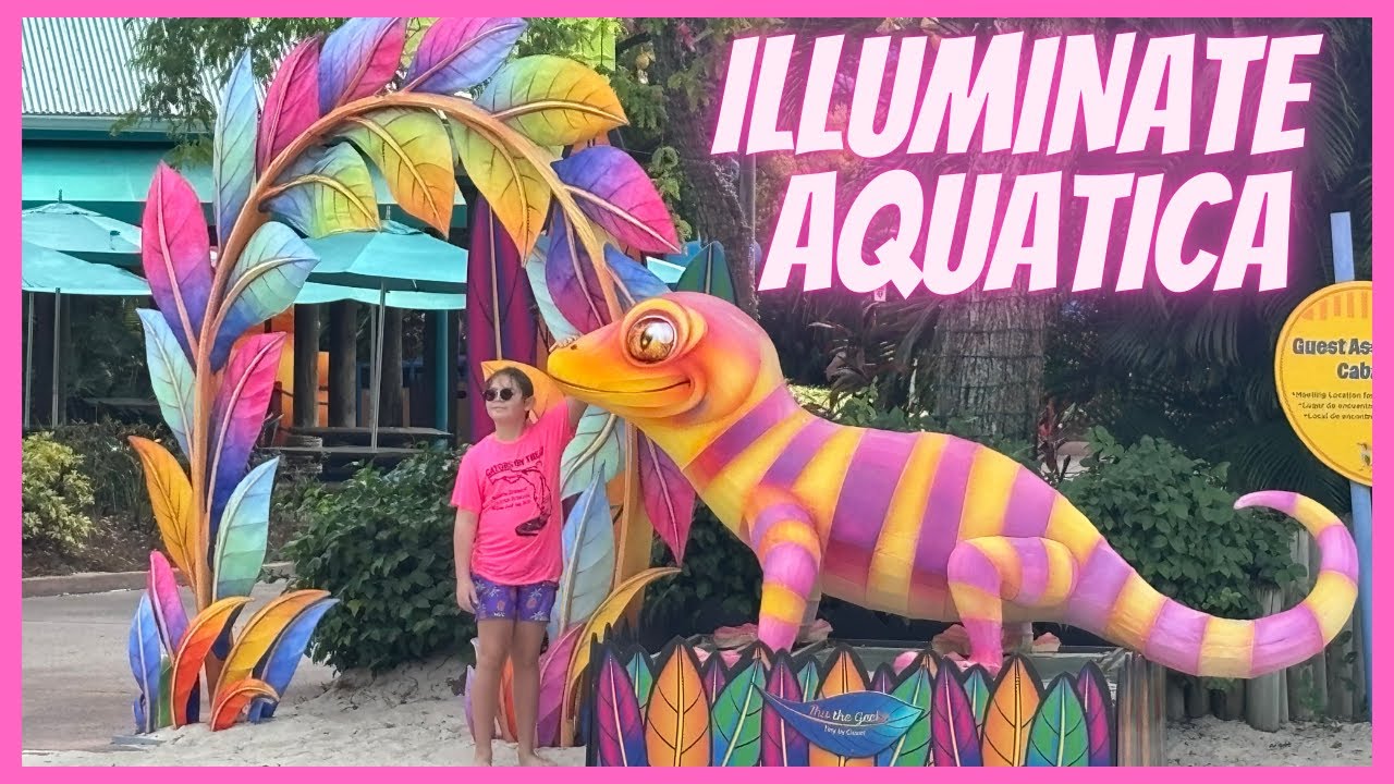 BEST ILLUMINATE ANIMALS AT AQUATICA #aquaticaorlando