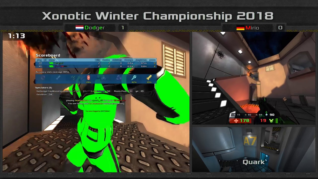 Xonotic Duel Cup, Game #24, Dodger vs Mirio, Bo5