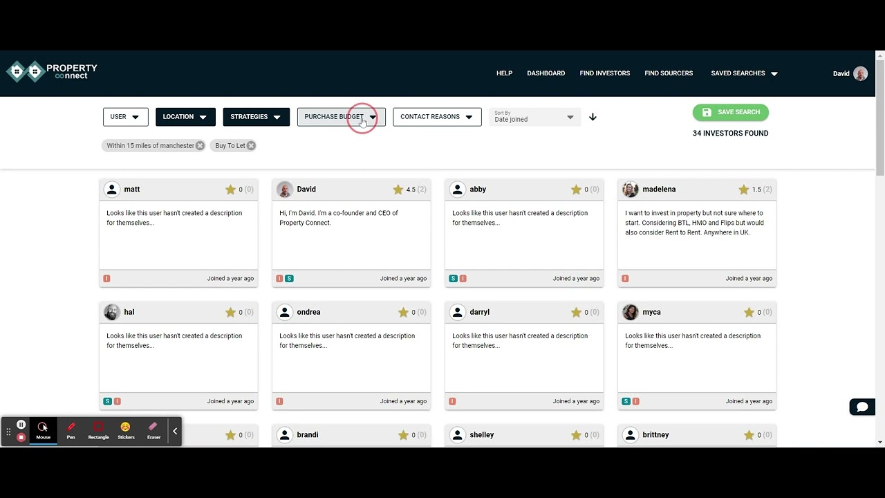 find Property Investors in 35 seconds using Property Connect