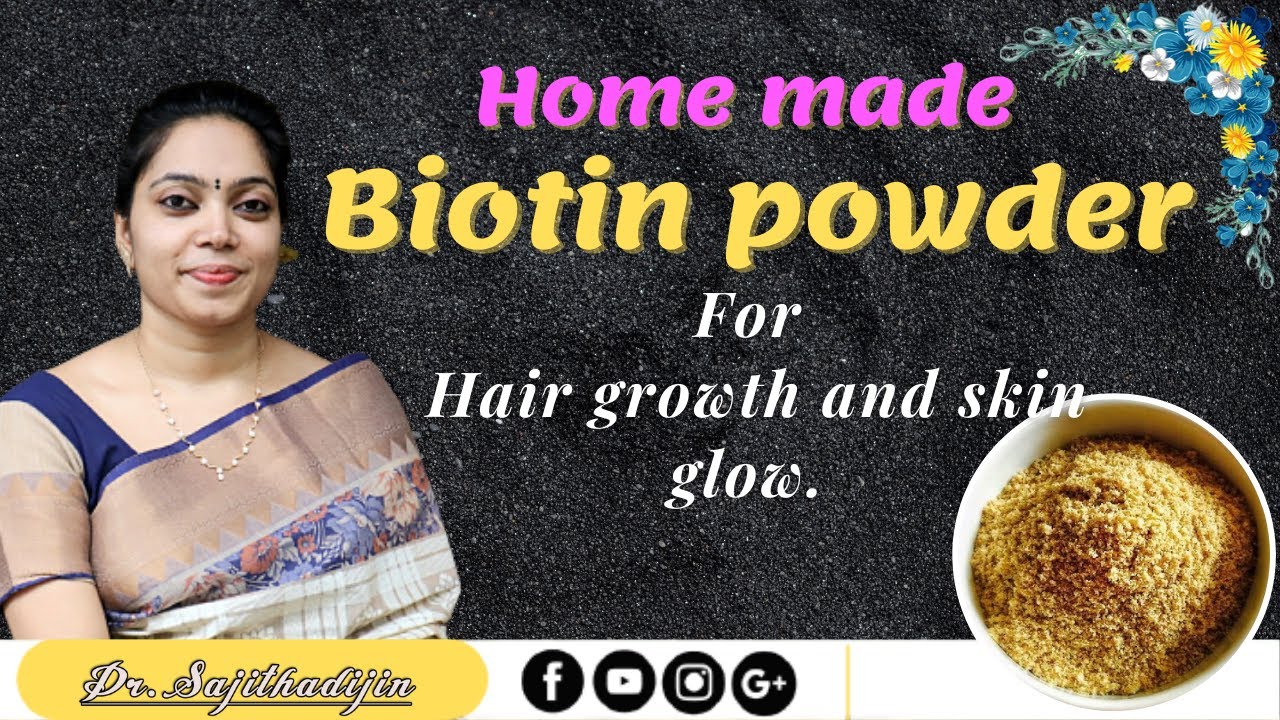 Biotin powder for extreme hair growth & glowing skin|Hairfall remedy|Healthy diet powder|Ayurcharya|