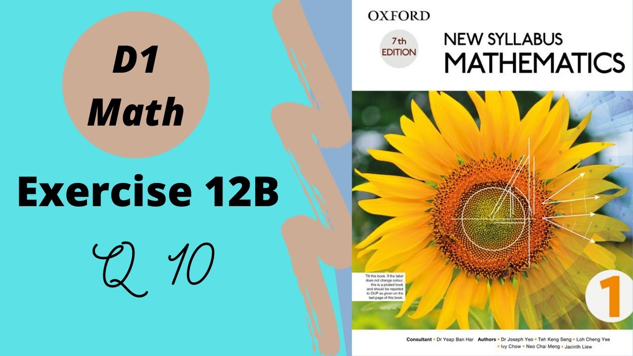 d1 exercise 12b question 10 || d1 ex 12b q10 || d1 ex 12b || d1 math