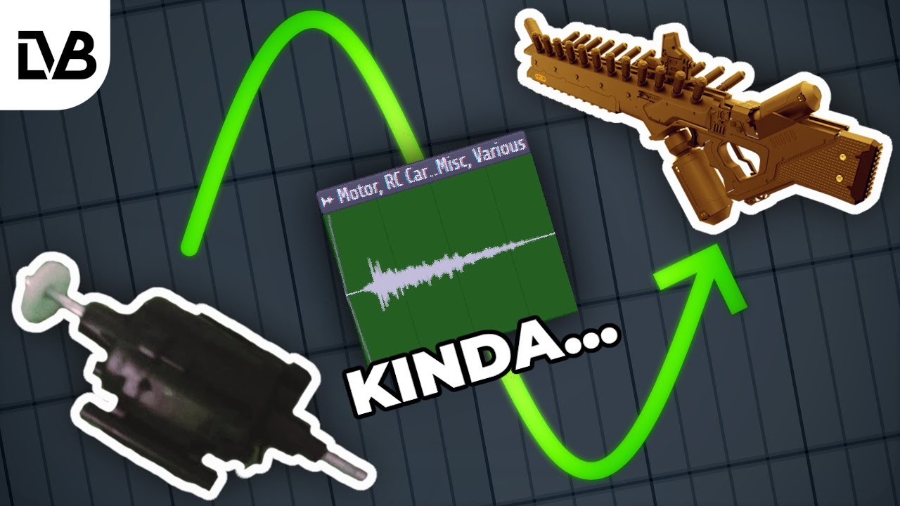 I made Sci-Fi gun sounds using only an old RC toy gearbox