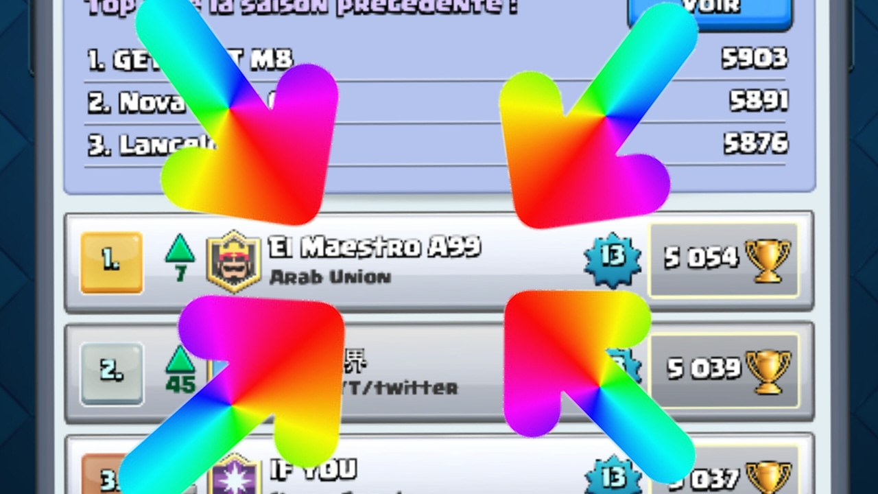 Clash Royale - Je prend le deck du premier mondial - Game épique
