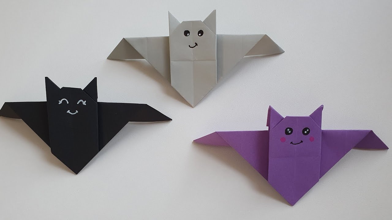 Chauve souris en origami - votre propre batman en papier!