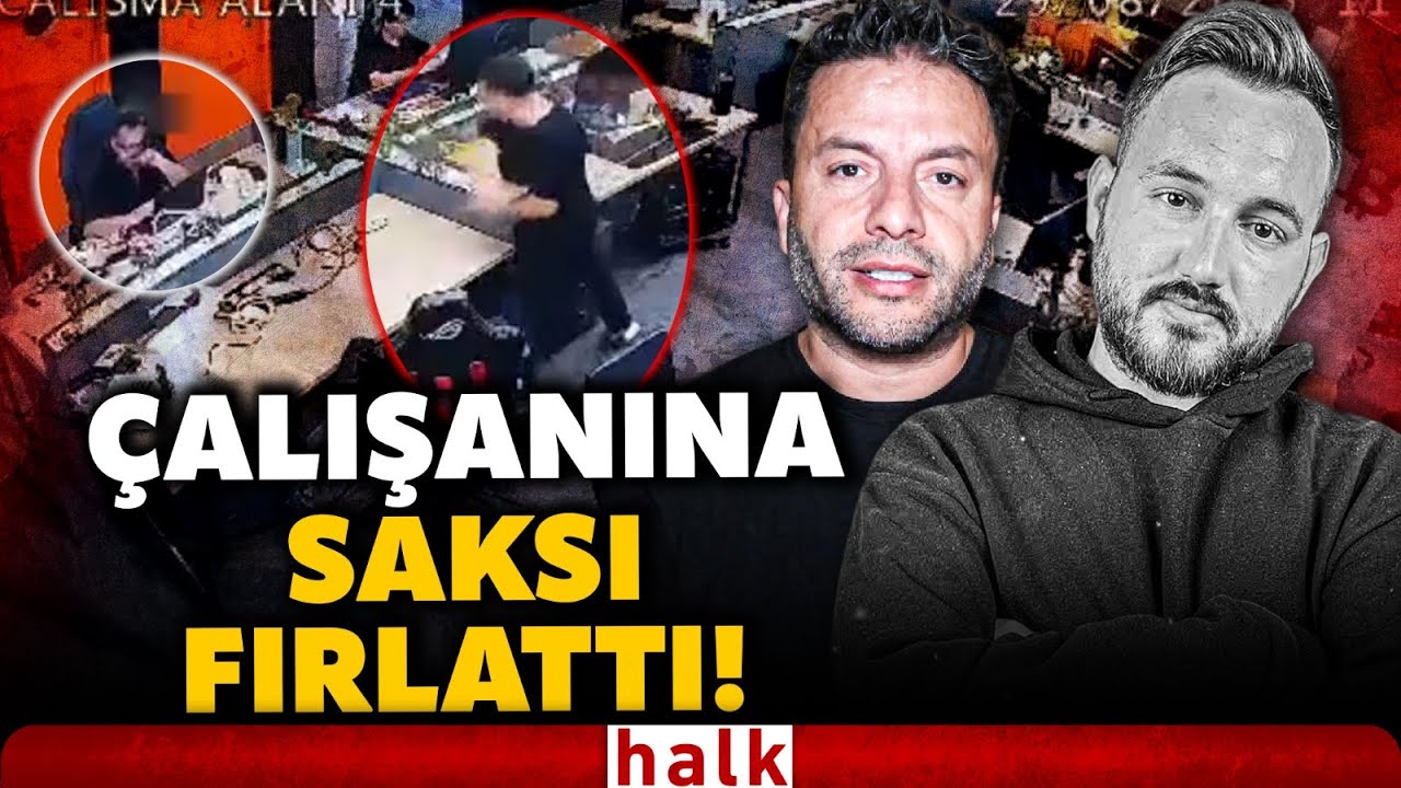 Sosyal medya bu görüntüyle çalkalanıyor! Hakkı Alkan, çalışanı Samet Jankovic'e saksı fırlattı!