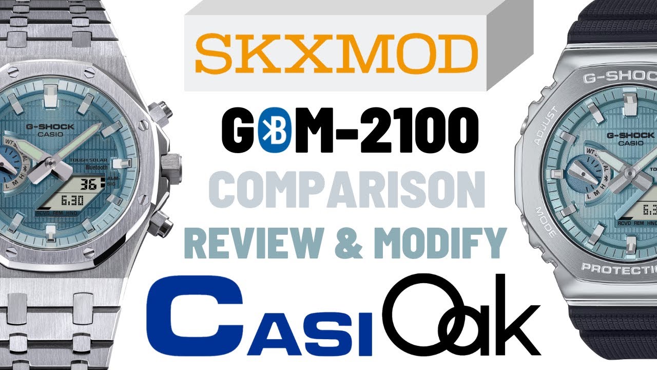 GBM-2100 Comparison, Review & Modify | by SKXMOD CasiOak Gen.6 