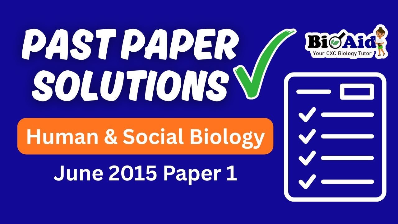 CSEC Human and Social Biology June 2015 Paper 1