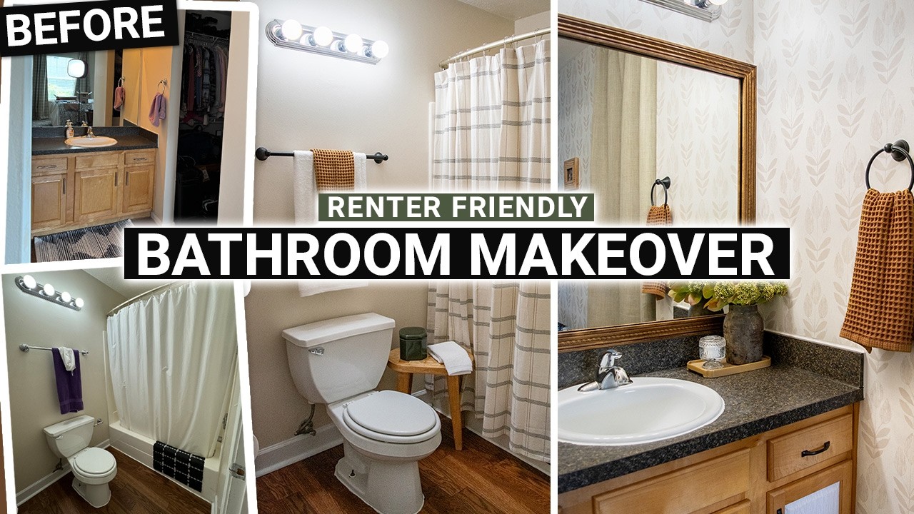 *ЭКСТРЕМАЛЬНЫЙ* ремонт ванной комнаты для арендаторов 🛁✨