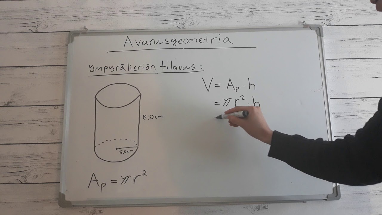 Avaruusgeometria: Ympyr&auml;lieri&ouml;n tilavuus