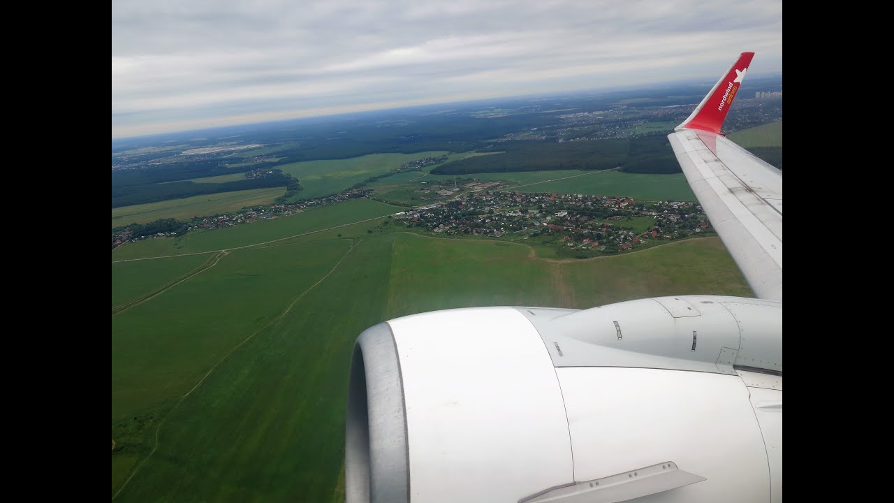Взлет из Домодедово Boeing 737-800 Nordwind