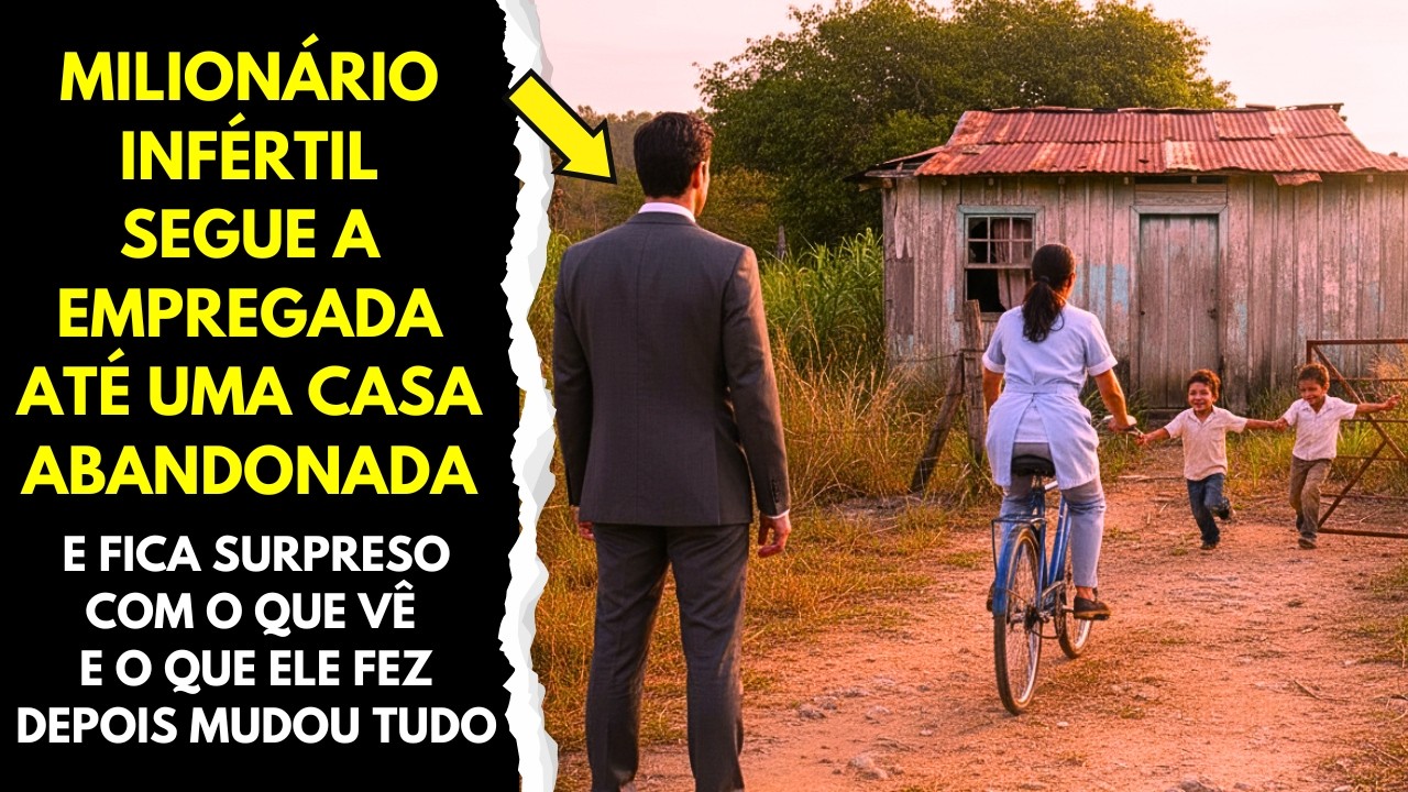 MILIONÁRIO INFÉRTIL seguiu a EMPREGADA com desconfiança. O que viu mudou sua vida para sempre