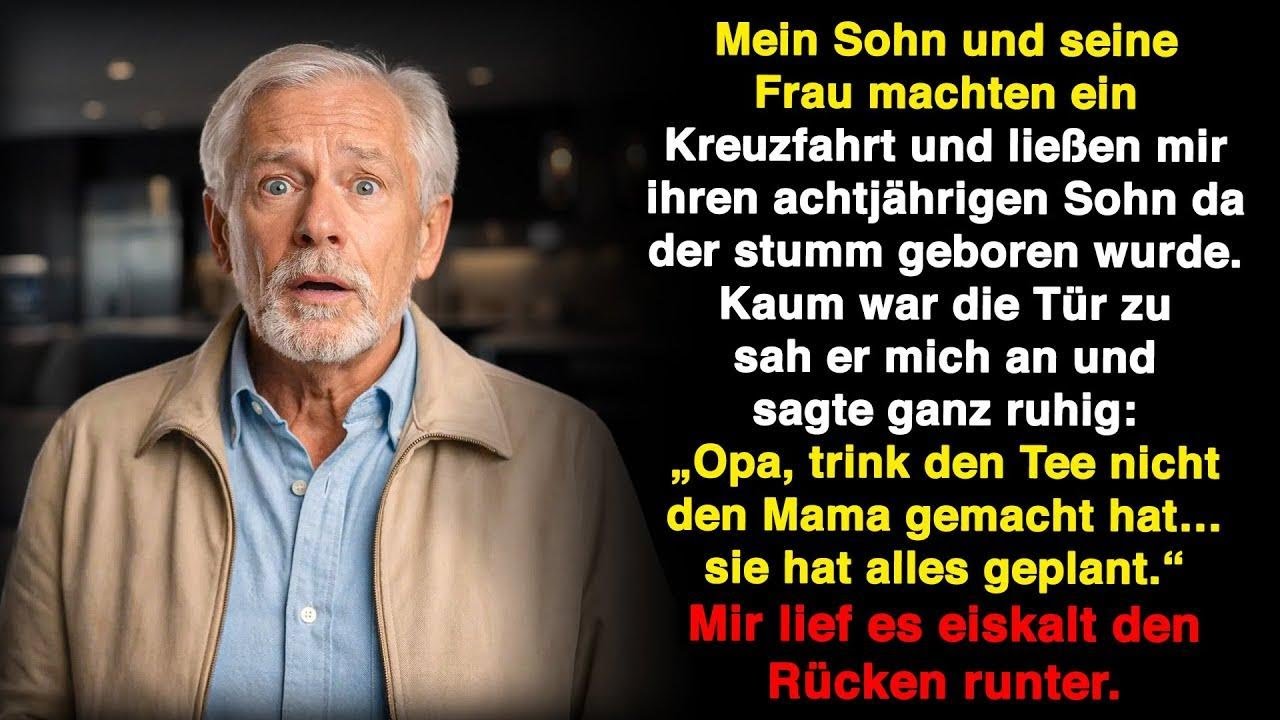 Niemand glaubte, dass er sprechen kann – bis mein stummer Enkel mich warnte.