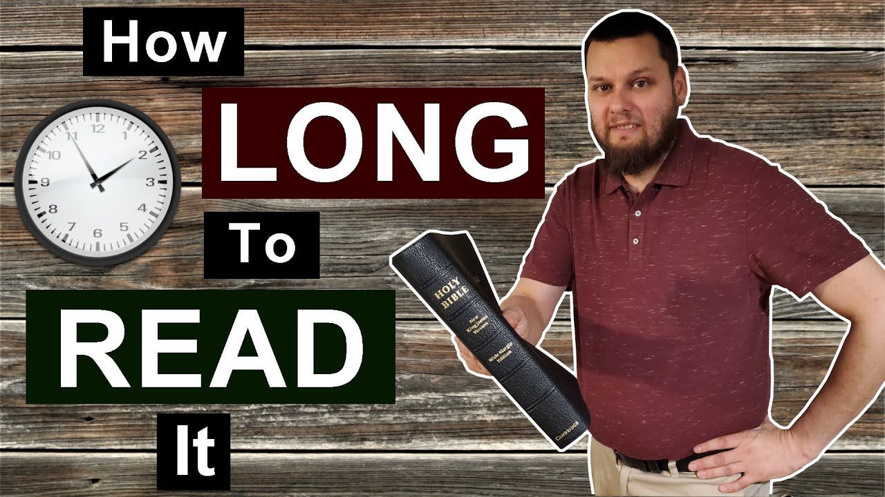 How LONG does it take to READ my BIBLE!?! Using Bible data and mathematics to figure it out!