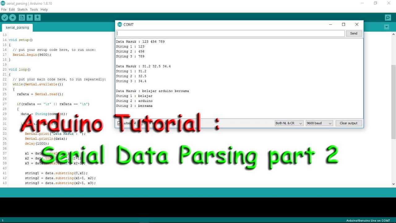 Belajar Arduino : Parsing Data Serial | Part 2