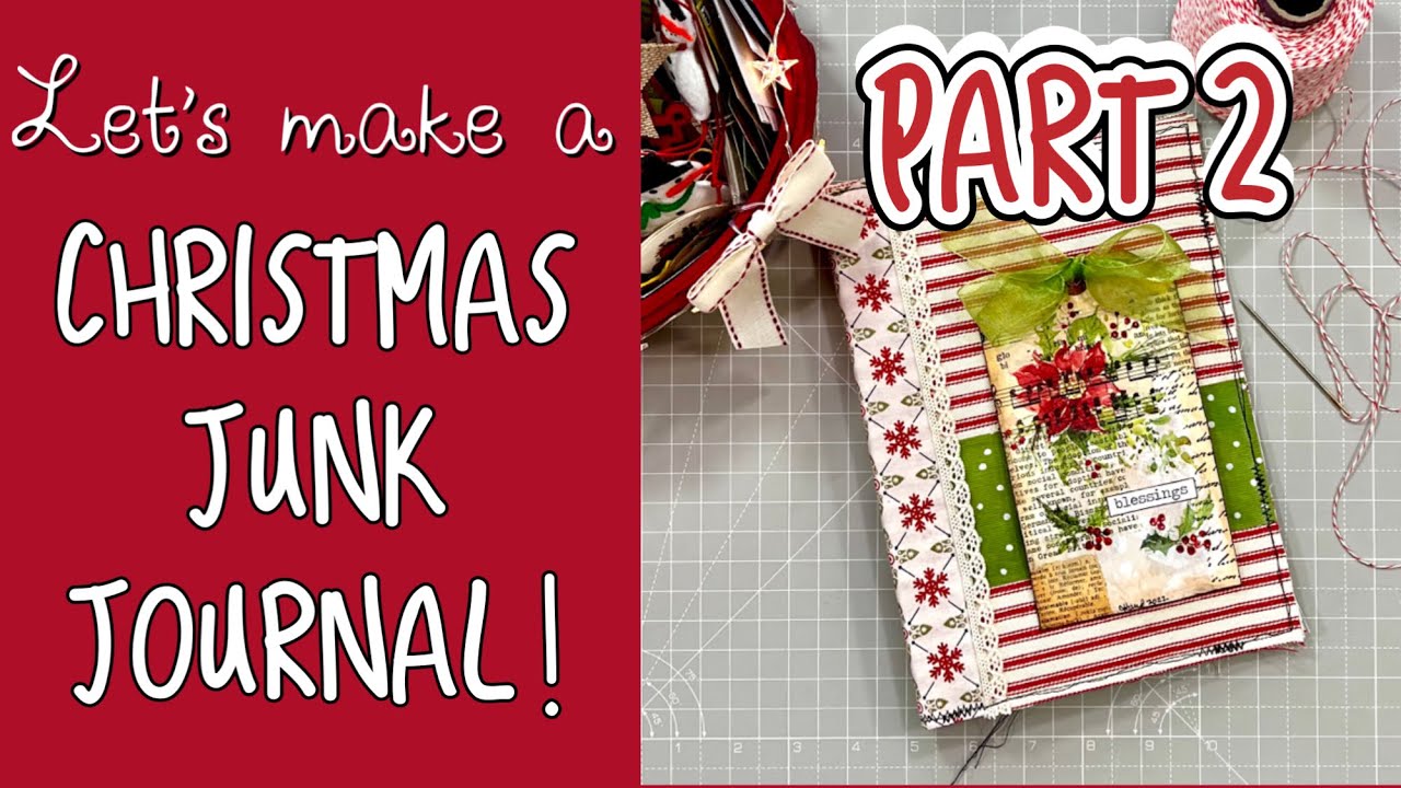 Christmas Junk Journal, Part 2 - Adding the Signatures + New Etsy Item!