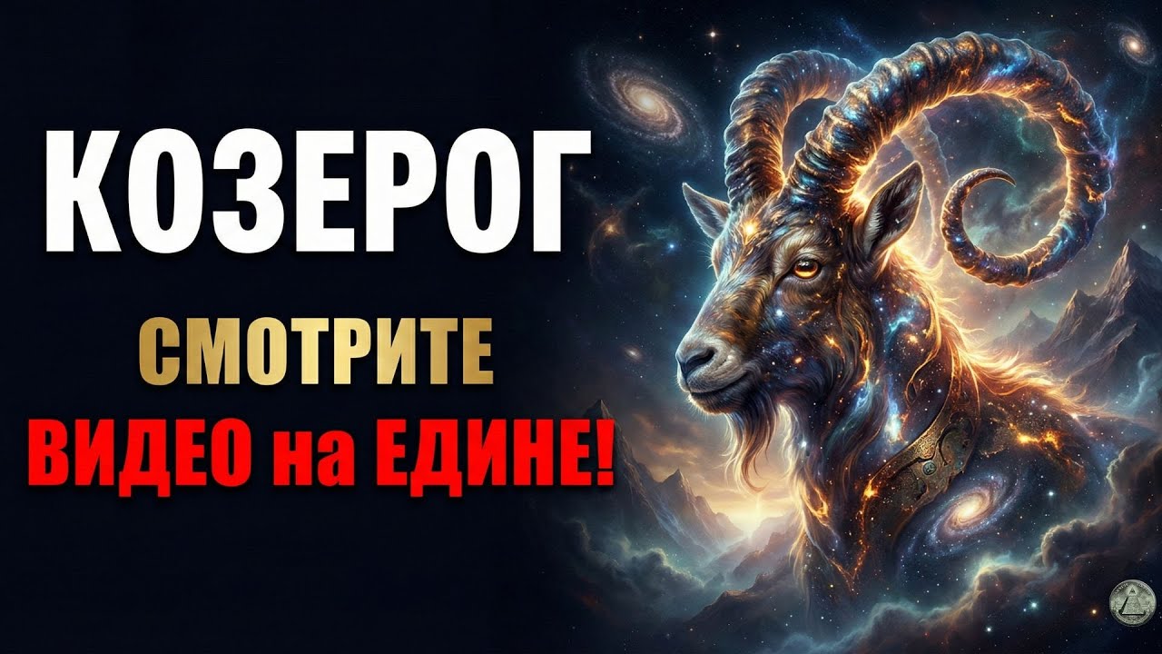 КОЗЕРОГ:СМОТРИТЕ это ВИДЕО на ЕДИНЕ!ВСЕЛЕННАЯ сделала ВЫБОР