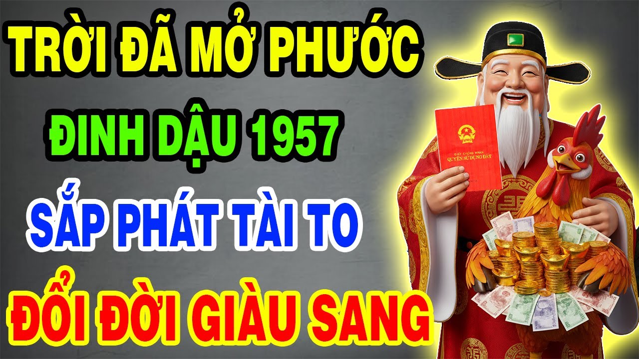 Trời Đã Mở Phước, Đinh Dậu 1957 Sắp Thoát Nghèo, Tiền Đến Vận Mở, May Mắn Giàu Sang Tự Tìm Đến