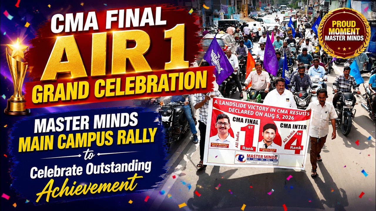 CMA Final AIR 1 | Master Minds Main Campus Rally To Celebrate Outstanding Achievement