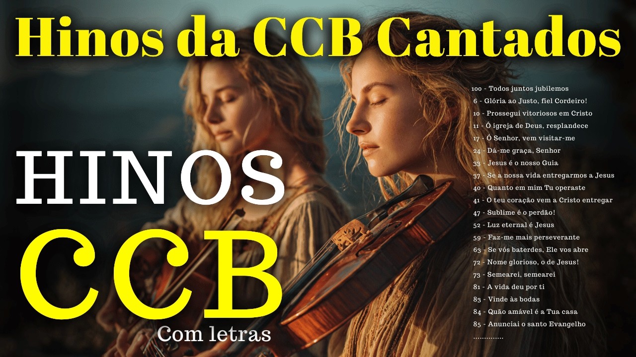 🎶Hinos CCB Selecionados - Sinta a Paz de Deus neste hinos | HINOS COM LETRAS 🙏💖🎶 #hinosccb #ccbhinos