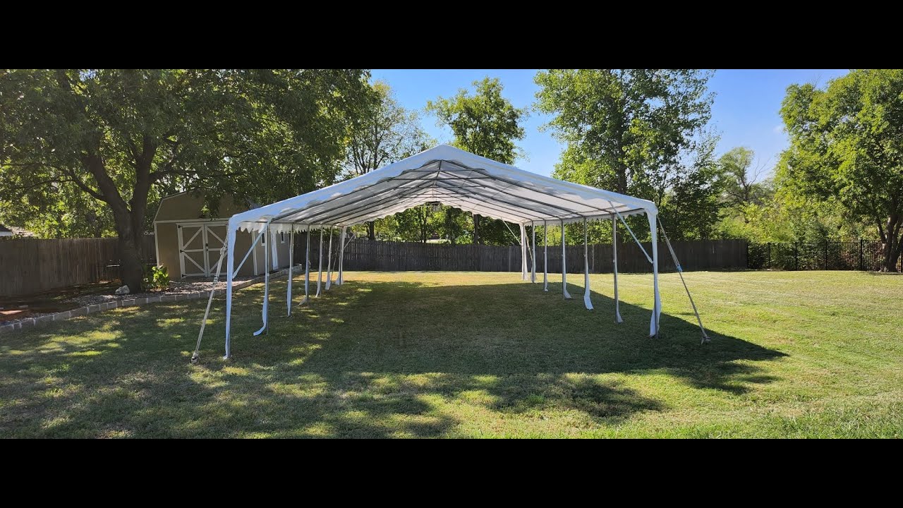 Discover the Elegance: Quictent 20x40 White Party Tent | Spacious & Waterproof for Any Event
