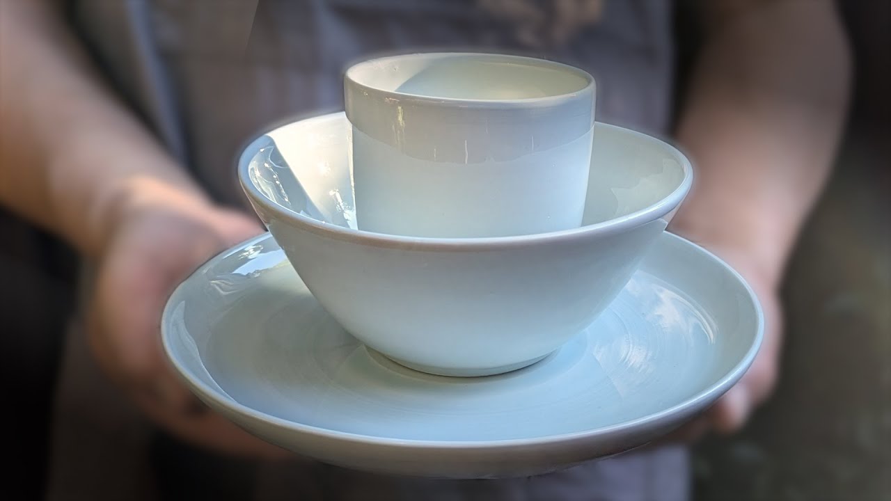 Porcelain: Difficult to work with? I make a Breakfast Set to find out