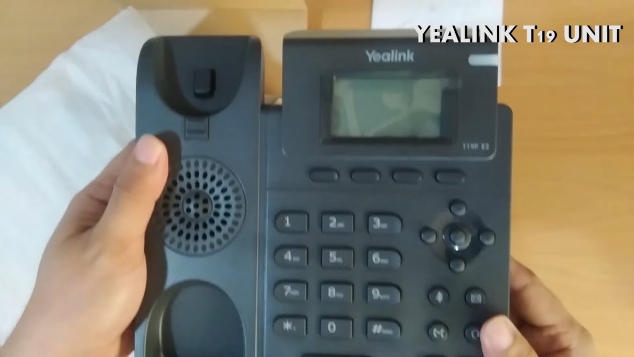 Unboxing Yealink T19P - Entry Level IP Phone