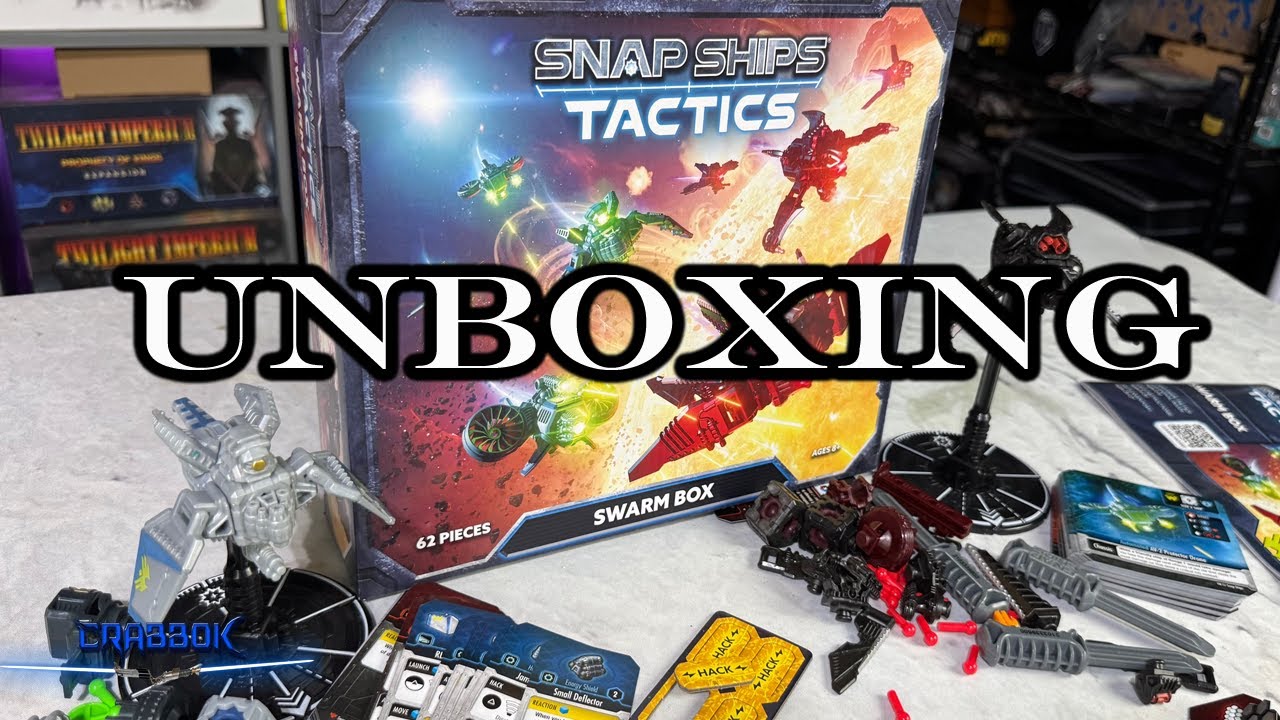 Snap Ships Tactics - Unboxing the Swarm Box!